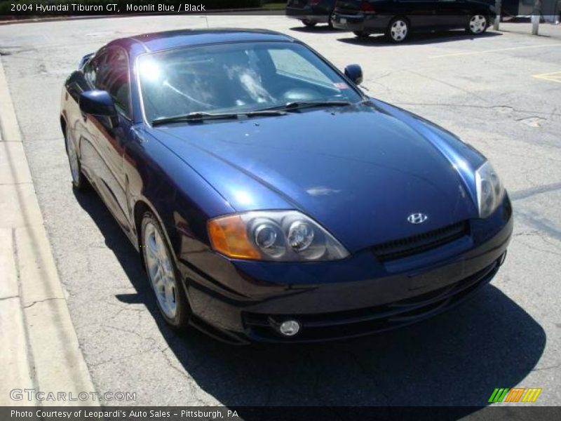 Moonlit Blue / Black 2004 Hyundai Tiburon GT