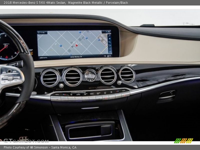 Magnetite Black Metallic / Porcelain/Black 2018 Mercedes-Benz S 560 4Matic Sedan