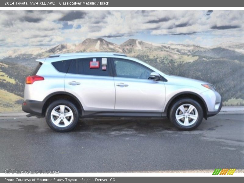 Classic Silver Metallic / Black 2014 Toyota RAV4 XLE AWD