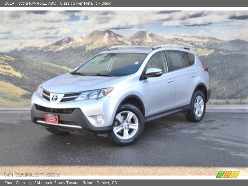 Classic Silver Metallic / Black 2014 Toyota RAV4 XLE AWD