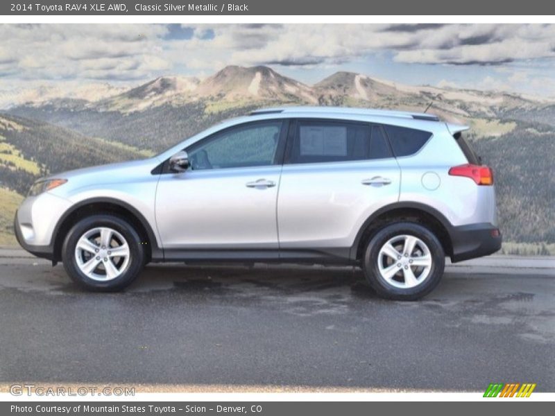 Classic Silver Metallic / Black 2014 Toyota RAV4 XLE AWD
