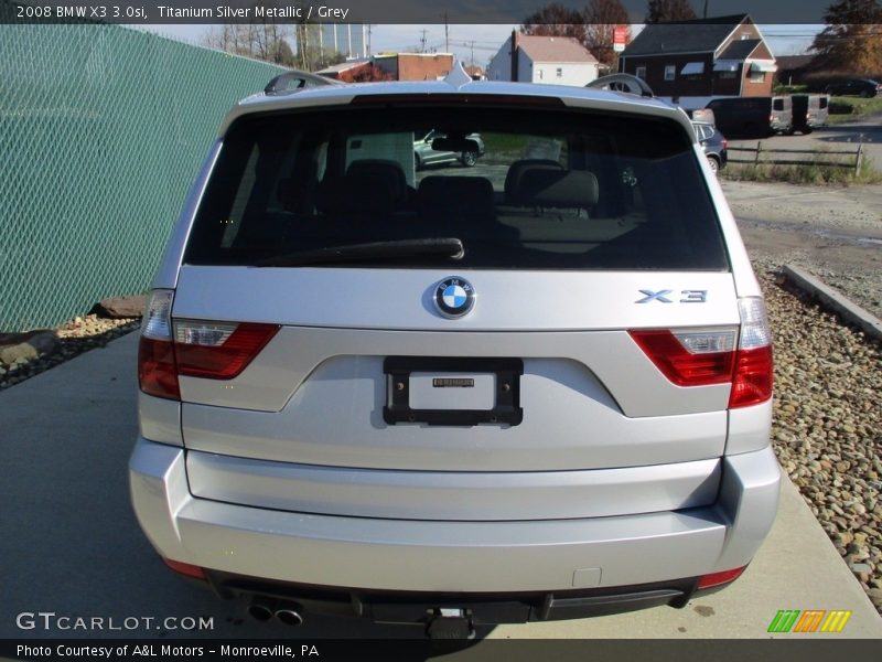 Titanium Silver Metallic / Grey 2008 BMW X3 3.0si