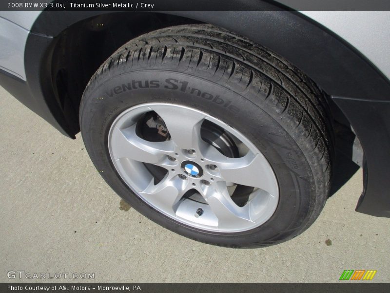 Titanium Silver Metallic / Grey 2008 BMW X3 3.0si