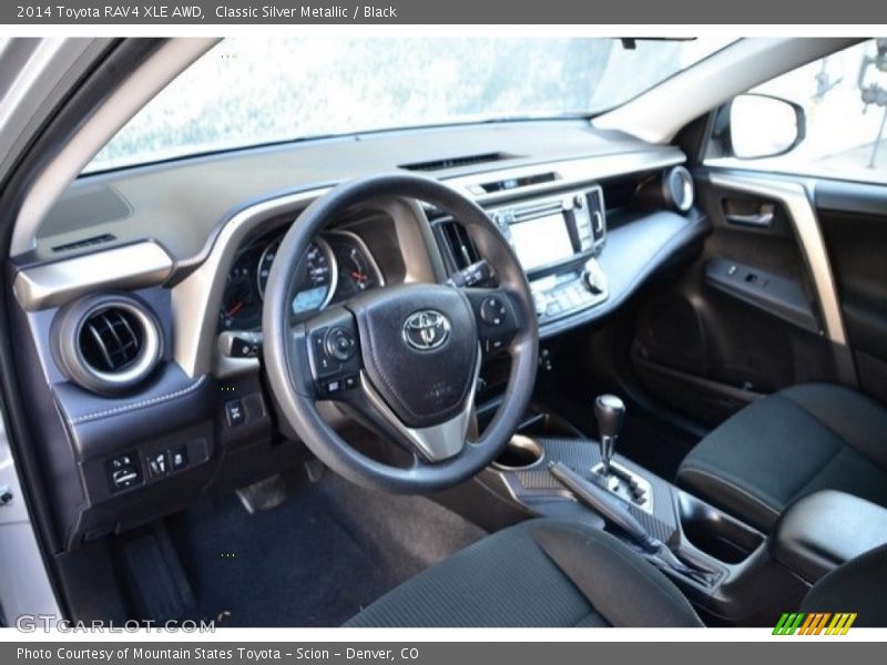 Classic Silver Metallic / Black 2014 Toyota RAV4 XLE AWD
