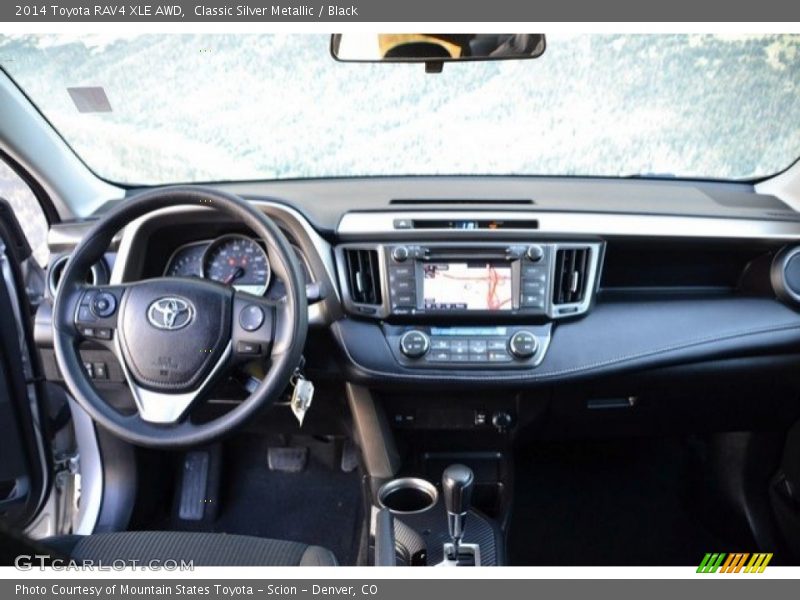 Classic Silver Metallic / Black 2014 Toyota RAV4 XLE AWD