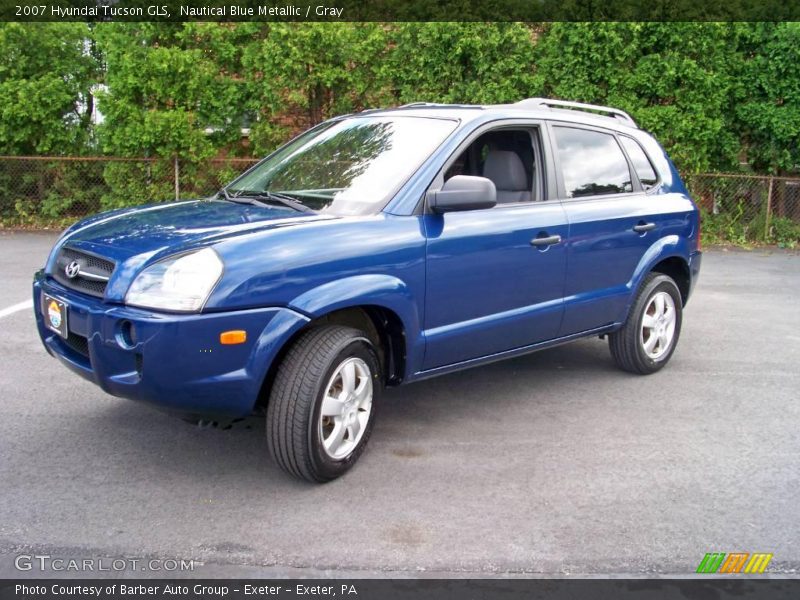 Nautical Blue Metallic / Gray 2007 Hyundai Tucson GLS