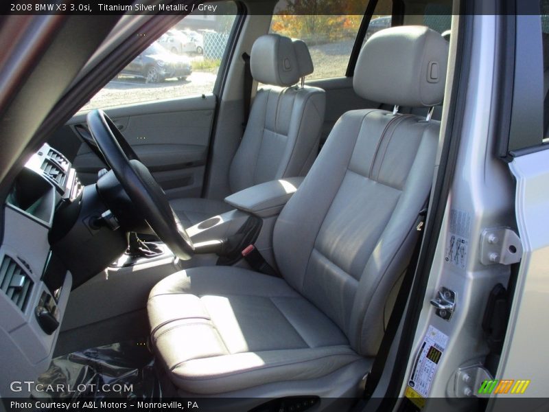 Titanium Silver Metallic / Grey 2008 BMW X3 3.0si
