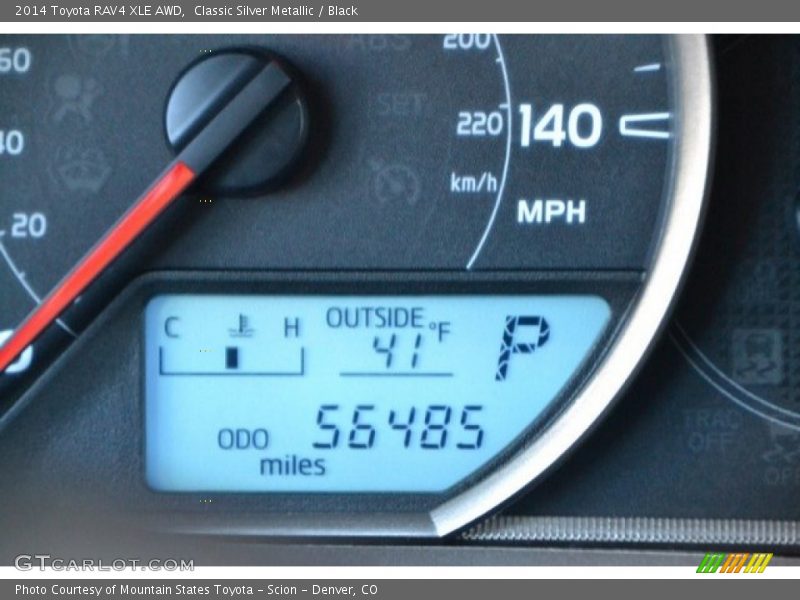 Classic Silver Metallic / Black 2014 Toyota RAV4 XLE AWD