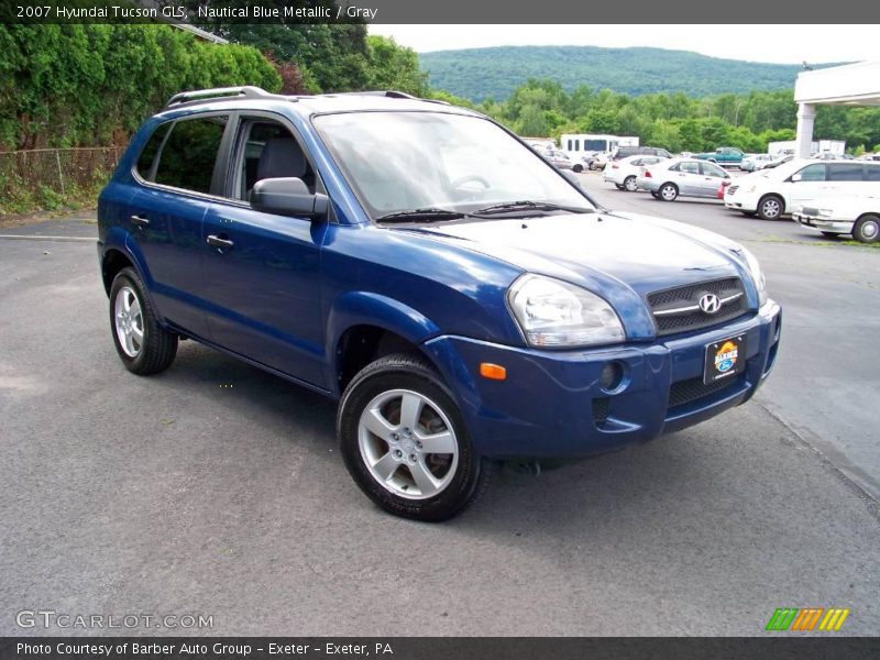 Nautical Blue Metallic / Gray 2007 Hyundai Tucson GLS