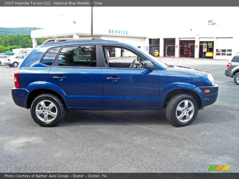 Nautical Blue Metallic / Gray 2007 Hyundai Tucson GLS