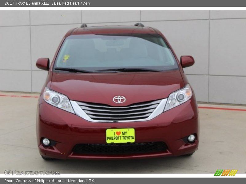 Salsa Red Pearl / Ash 2017 Toyota Sienna XLE