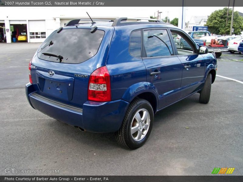 Nautical Blue Metallic / Gray 2007 Hyundai Tucson GLS