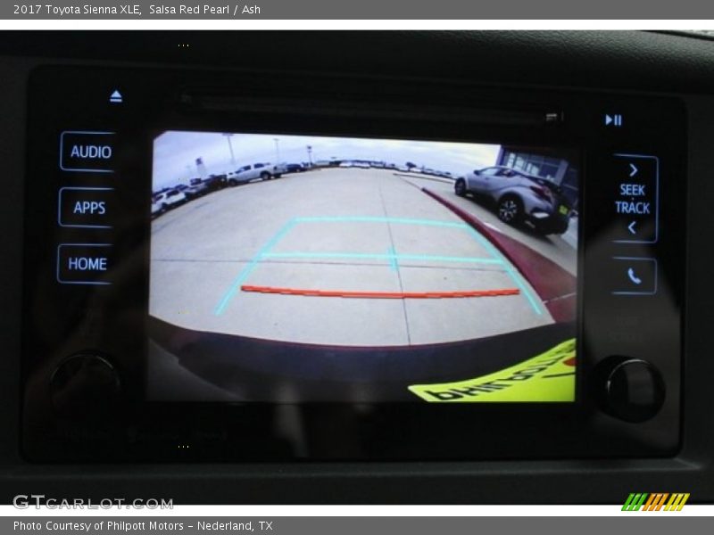 Salsa Red Pearl / Ash 2017 Toyota Sienna XLE