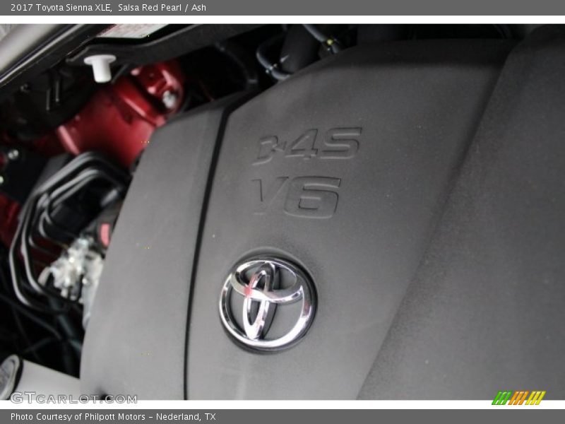 Salsa Red Pearl / Ash 2017 Toyota Sienna XLE