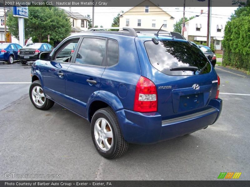 Nautical Blue Metallic / Gray 2007 Hyundai Tucson GLS