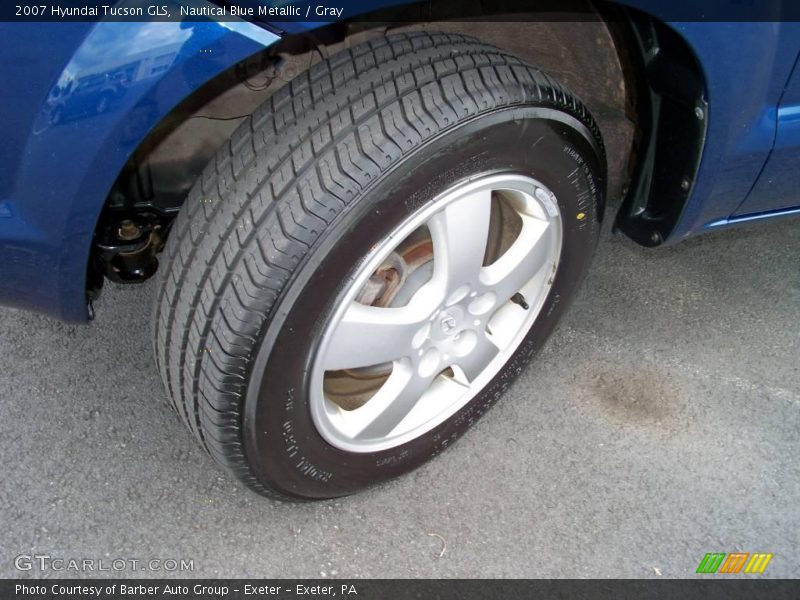 Nautical Blue Metallic / Gray 2007 Hyundai Tucson GLS