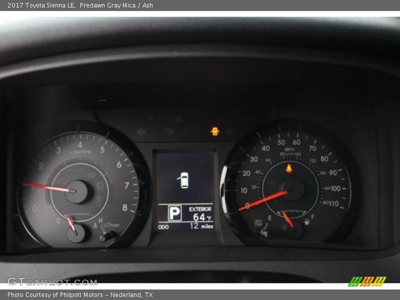 Predawn Gray Mica / Ash 2017 Toyota Sienna LE