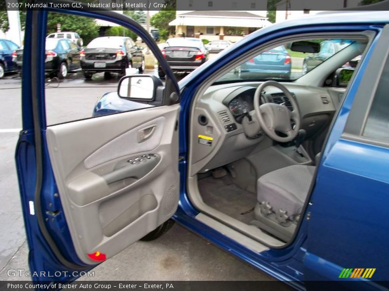 Nautical Blue Metallic / Gray 2007 Hyundai Tucson GLS