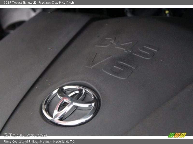 Predawn Gray Mica / Ash 2017 Toyota Sienna LE