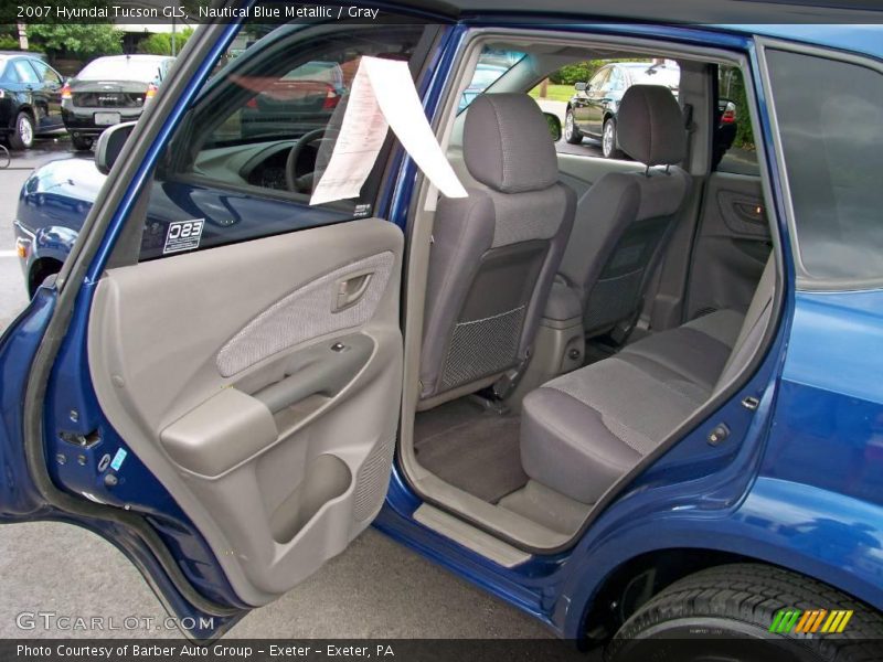 Nautical Blue Metallic / Gray 2007 Hyundai Tucson GLS