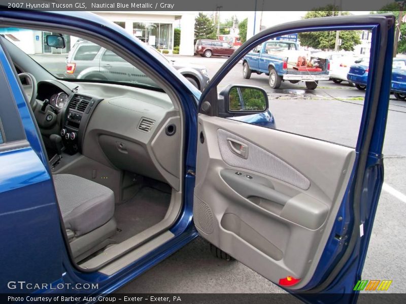 Nautical Blue Metallic / Gray 2007 Hyundai Tucson GLS