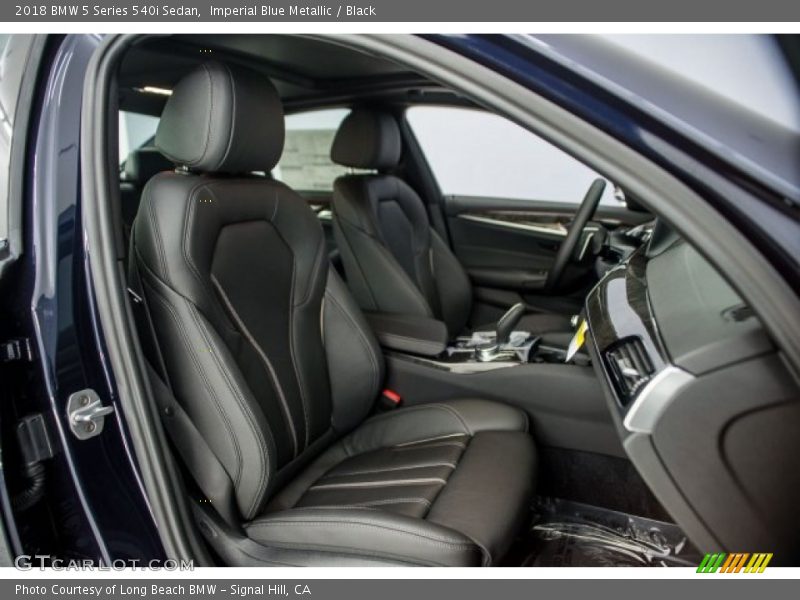 Imperial Blue Metallic / Black 2018 BMW 5 Series 540i Sedan