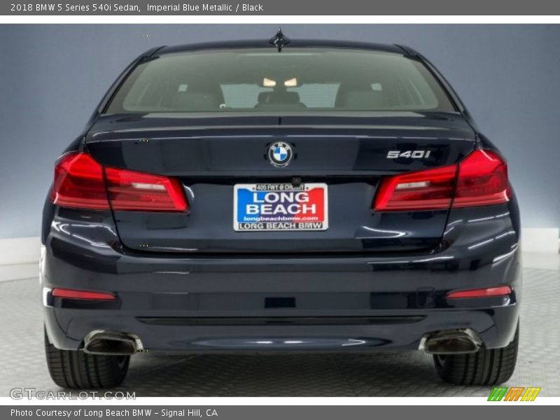 Imperial Blue Metallic / Black 2018 BMW 5 Series 540i Sedan