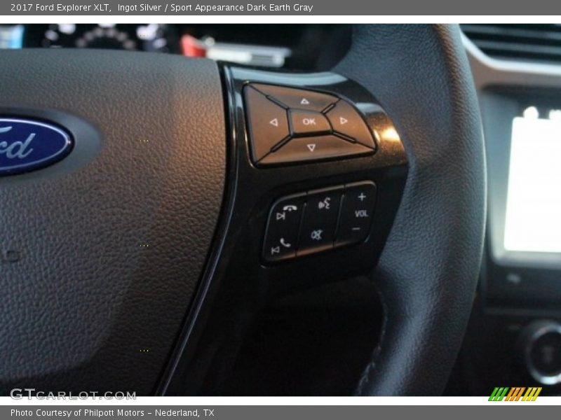 Ingot Silver / Sport Appearance Dark Earth Gray 2017 Ford Explorer XLT