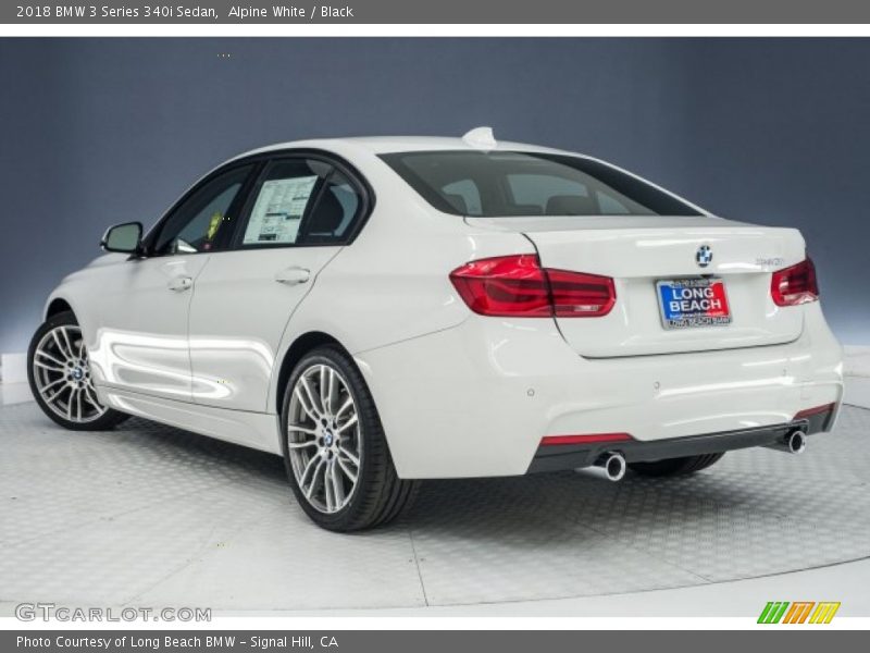 Alpine White / Black 2018 BMW 3 Series 340i Sedan