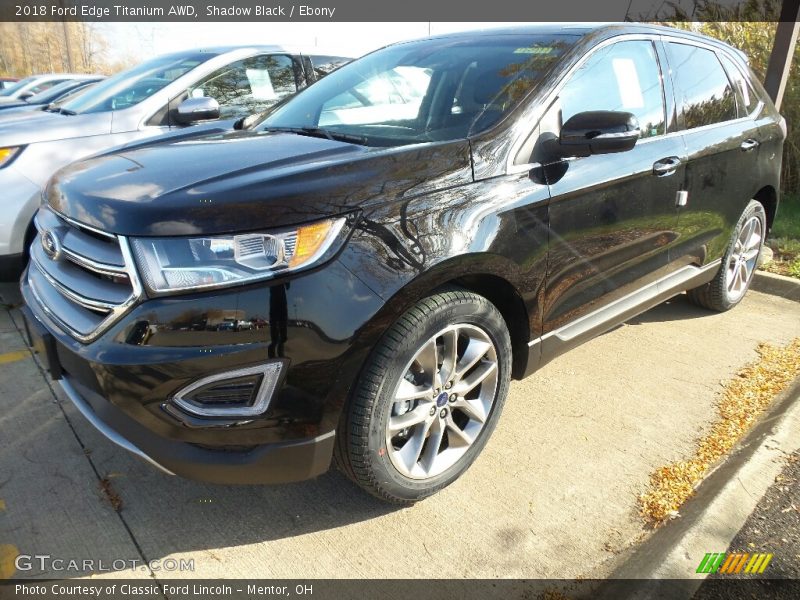Shadow Black / Ebony 2018 Ford Edge Titanium AWD
