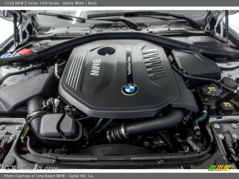 Alpine White / Black 2018 BMW 3 Series 340i Sedan
