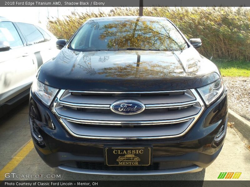 Shadow Black / Ebony 2018 Ford Edge Titanium AWD