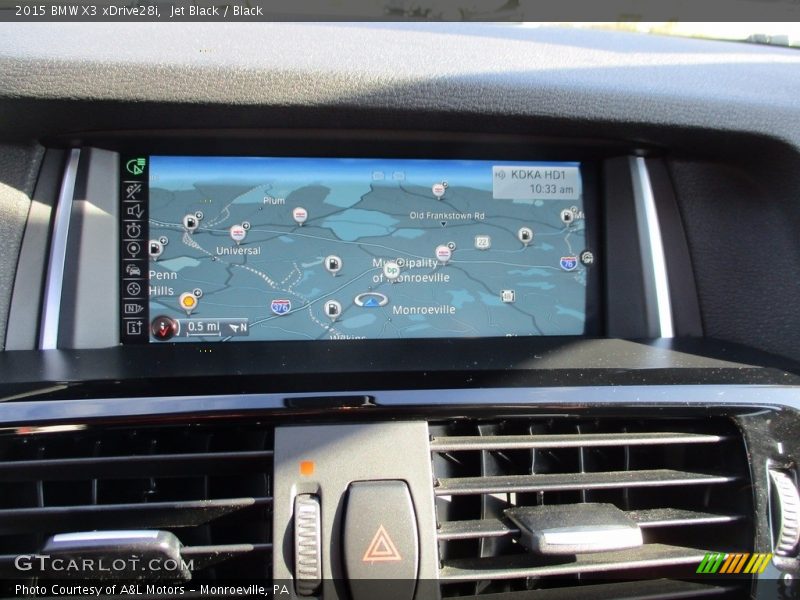 Jet Black / Black 2015 BMW X3 xDrive28i
