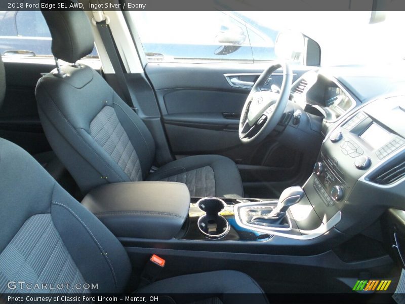 Ingot Silver / Ebony 2018 Ford Edge SEL AWD