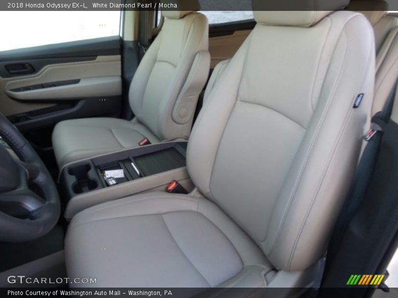 White Diamond Pearl / Mocha 2018 Honda Odyssey EX-L