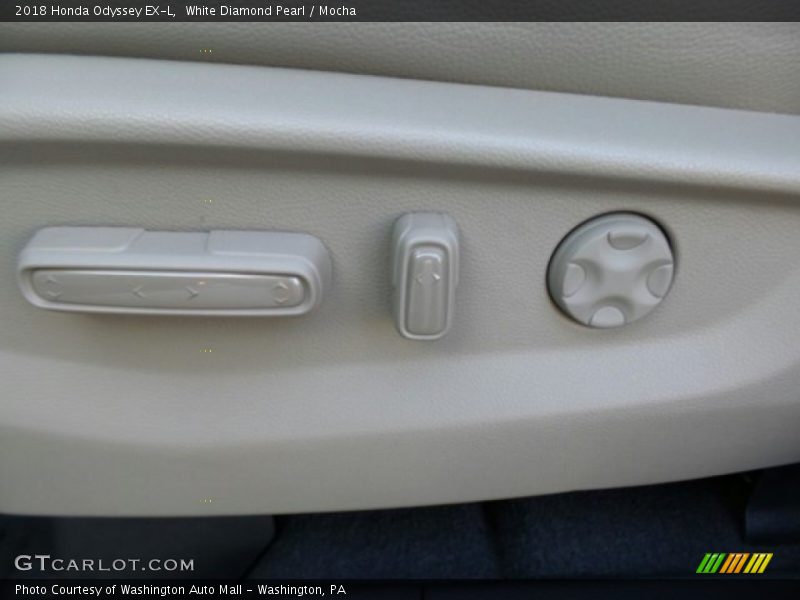 White Diamond Pearl / Mocha 2018 Honda Odyssey EX-L