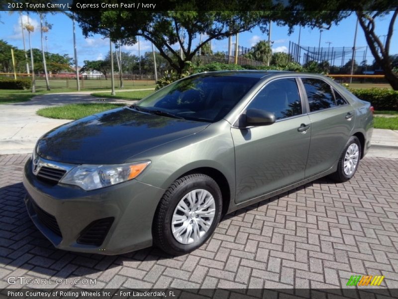 Cypress Green Pearl / Ivory 2012 Toyota Camry L
