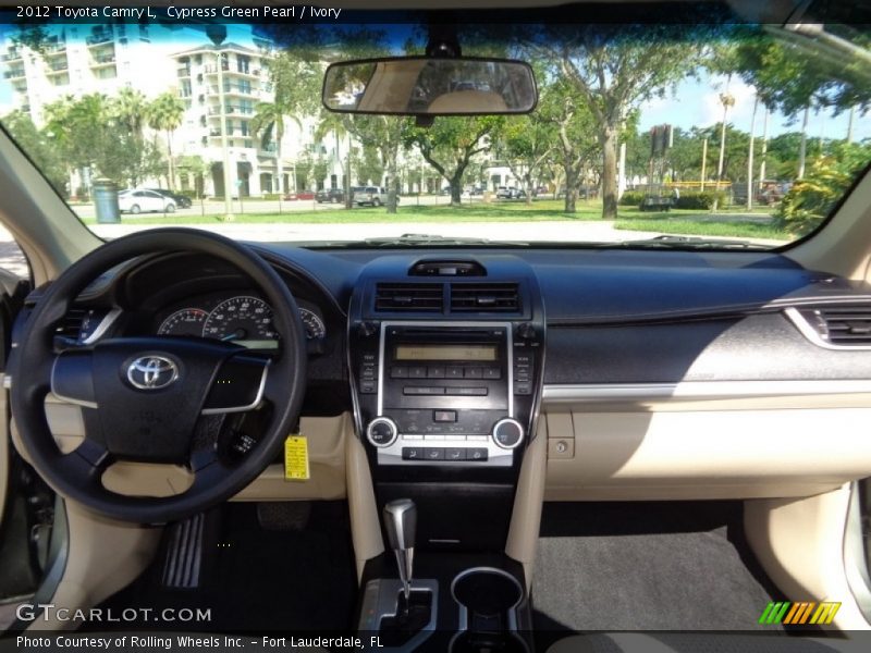 Cypress Green Pearl / Ivory 2012 Toyota Camry L