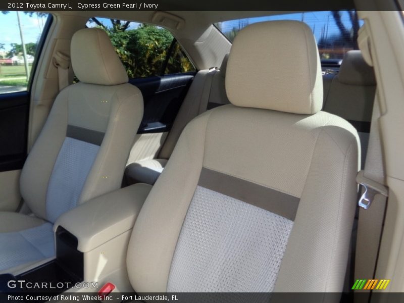 Cypress Green Pearl / Ivory 2012 Toyota Camry L
