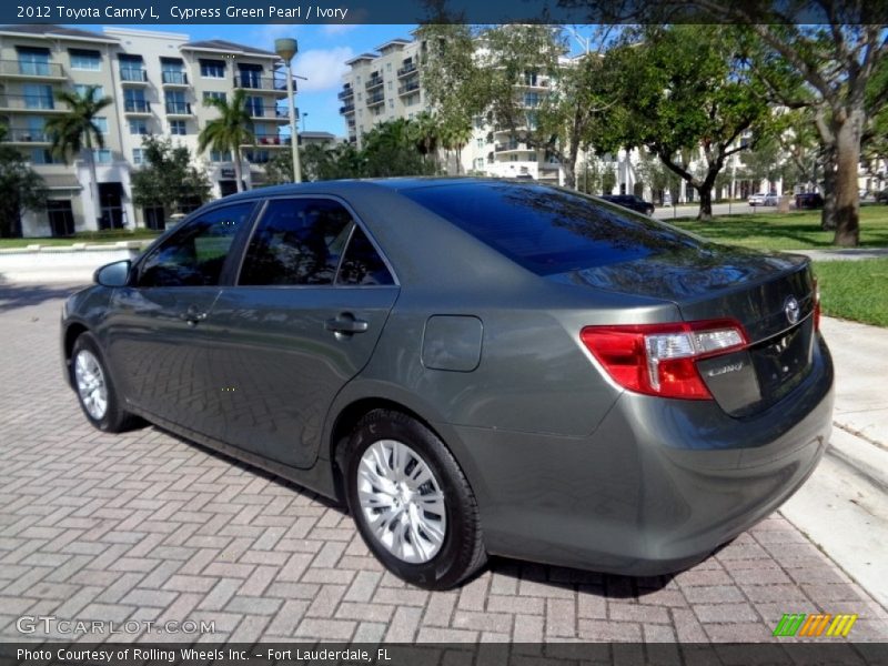 Cypress Green Pearl / Ivory 2012 Toyota Camry L
