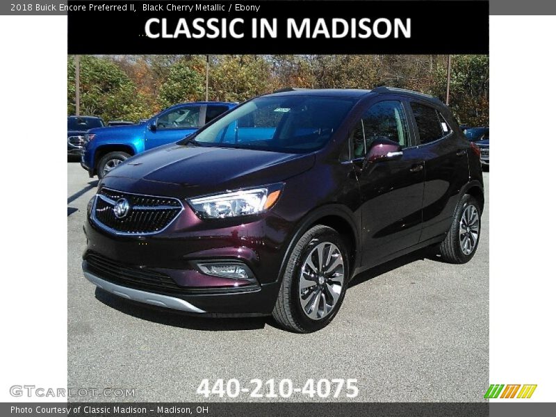 Black Cherry Metallic / Ebony 2018 Buick Encore Preferred II