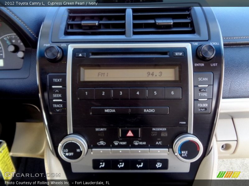 Cypress Green Pearl / Ivory 2012 Toyota Camry L
