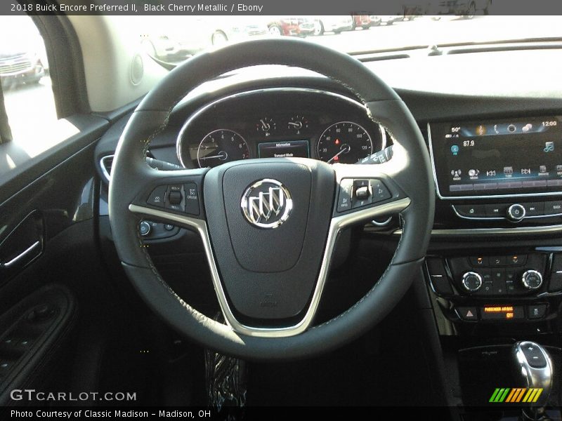 Black Cherry Metallic / Ebony 2018 Buick Encore Preferred II
