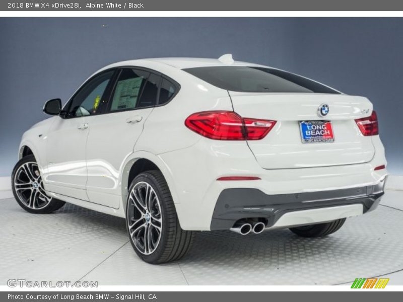 Alpine White / Black 2018 BMW X4 xDrive28i