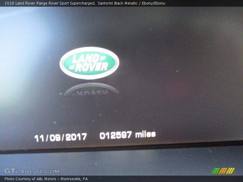 Santorini Black Metallic / Ebony/Ebony 2016 Land Rover Range Rover Sport Supercharged