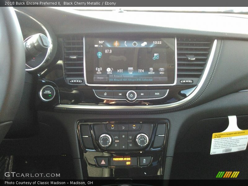 Black Cherry Metallic / Ebony 2018 Buick Encore Preferred II
