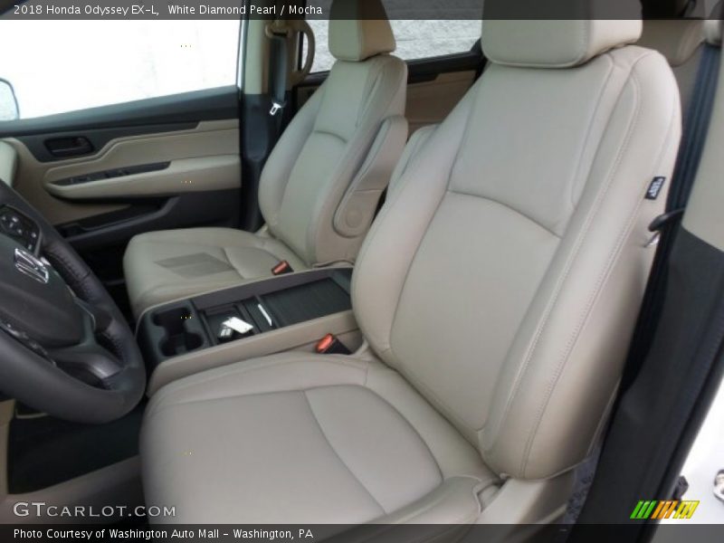 White Diamond Pearl / Mocha 2018 Honda Odyssey EX-L