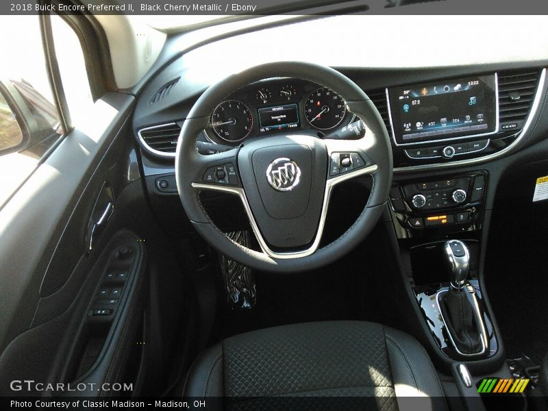 Black Cherry Metallic / Ebony 2018 Buick Encore Preferred II