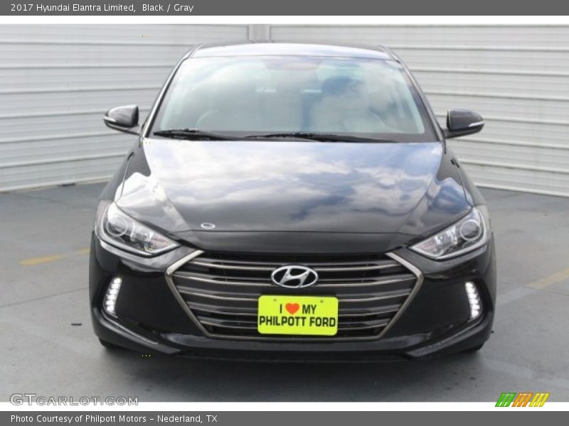Black / Gray 2017 Hyundai Elantra Limited