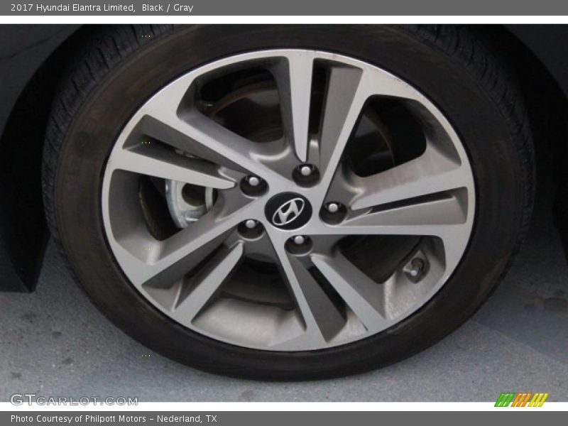 Black / Gray 2017 Hyundai Elantra Limited